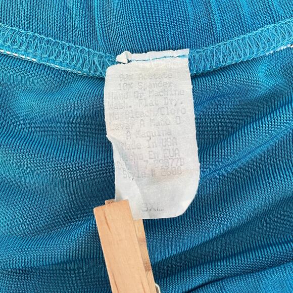 Y2K Tiered Skirt Plus Size 3X Blue Solid Ruffle Stretch Whimsical Fairy Boho Vtg - Picture 11 of 14